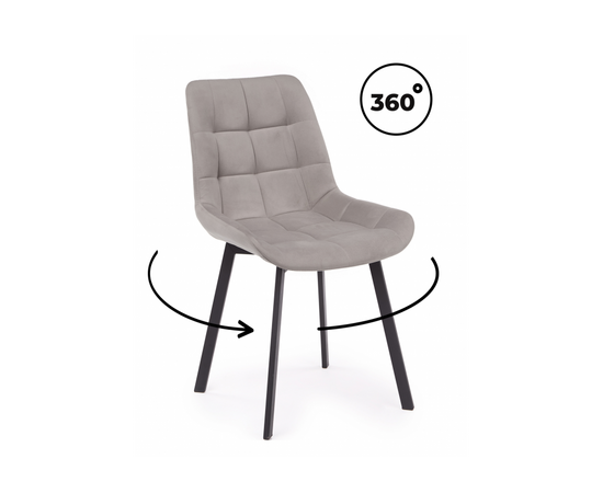 Стул на металлокаркасе Челси 360 П латте (zd 290) / черный np | Интернет магазин мебели и декора LifeDekor