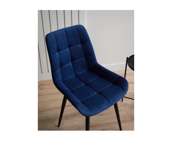 Стул на металлокаркасе Челси К синий (zd 798) / черный np, изображение 7 | Интернет магазин мебели и декора LifeDekor