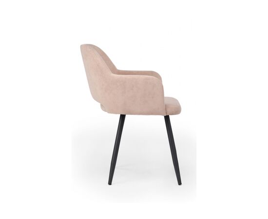 Стул на металлокаркасе Эолин 360 латте (glory 10) / черный, изображение 4 | Интернет магазин мебели и декора LifeDekor