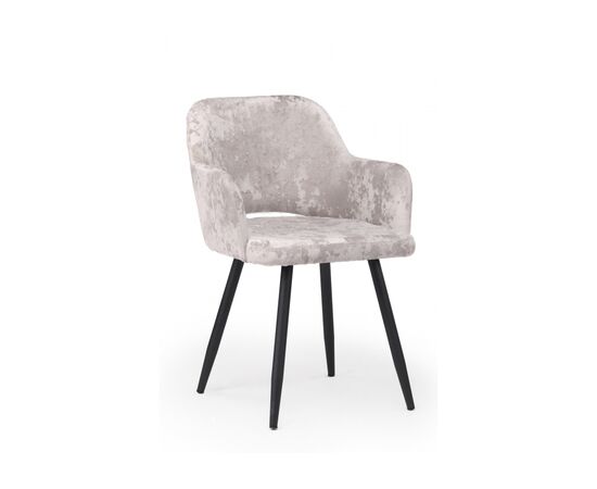 Стул на металлокаркасе Эолин 360 латте (simple 008) / черный, изображение 2 | Интернет магазин мебели и декора LifeDekor