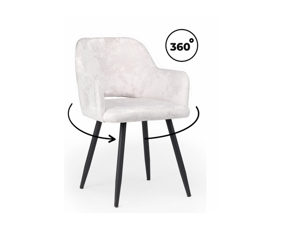 Стул на металлокаркасе Эолин 360 светло-бежевый (simple 011) / черный | Интернет магазин мебели и декора LifeDekor