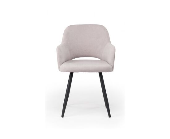 Стул на металлокаркасе Эолин 360 светло-серый (glory 36) / черный, изображение 3 | Интернет магазин мебели и декора LifeDekor