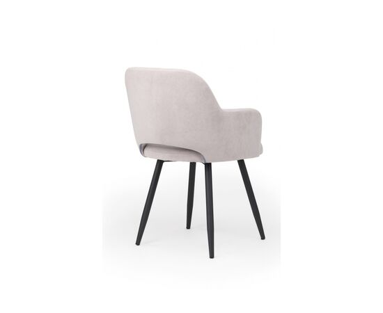 Стул на металлокаркасе Эолин 360 светло-серый (glory 36) / черный, изображение 5 | Интернет магазин мебели и декора LifeDekor