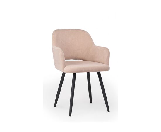 Стул на металлокаркасе Эолин латте (glory 10) / черный | Интернет магазин мебели и декора LifeDekor