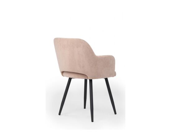 Стул на металлокаркасе Эолин латте (glory 10) / черный, изображение 4 | Интернет магазин мебели и декора LifeDekor