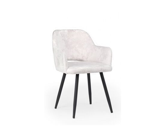 Стул на металлокаркасе Эолин светло-бежевый (simple 011) / черный | Интернет магазин мебели и декора LifeDekor