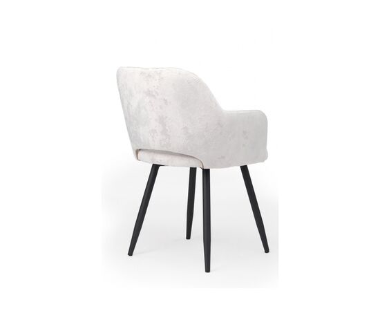 Стул на металлокаркасе Эолин светло-бежевый (simple 011) / черный, изображение 4 | Интернет магазин мебели и декора LifeDekor