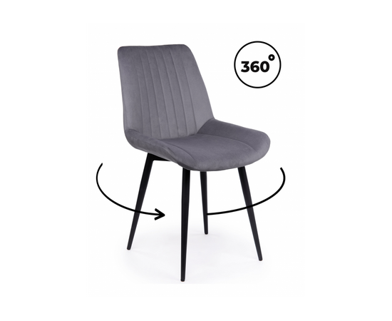 Стул на металлокаркасе Седа 360 темно-серый (zd 995) / черный np | Интернет магазин мебели и декора LifeDekor