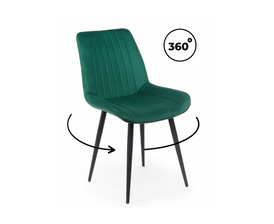 Стул на металлокаркасе Седа 360 зеленый (zd 667) / черный np | Интернет магазин мебели и декора LifeDekor