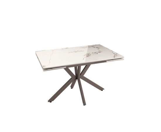 Стол раскладной Marmer 120-180*80*76 керамика капучино | Интернет магазин мебели и декора LifeDekor