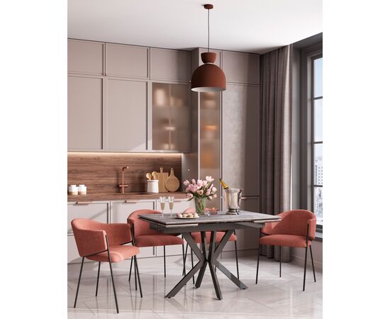 Стол раскладной Marmer 120-180*80*76 керамика антрацит, изображение 4 | Интернет магазин мебели и декора LifeDekor