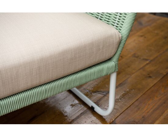 "Фиджи" лаунж-зона 5-местная плетеная из роупа (веревки), каркас алюминиевый светло-серый, роуп зеленый (4204), изображение 18 | Интернет магазин мебели и декора LifeDekor