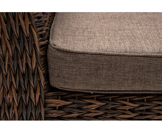 "Капучино" кресло из искусственного ротанга (гиацинт), цвет коричневый, изображение 5 | Интернет магазин мебели и декора LifeDekor