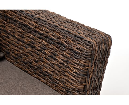 "Капучино" кресло из искусственного ротанга (гиацинт), цвет коричневый, изображение 6 | Интернет магазин мебели и декора LifeDekor
