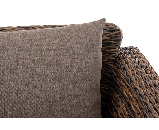 "Капучино" кресло из искусственного ротанга (гиацинт), цвет коричневый, изображение 7 | Интернет магазин мебели и декора LifeDekor
