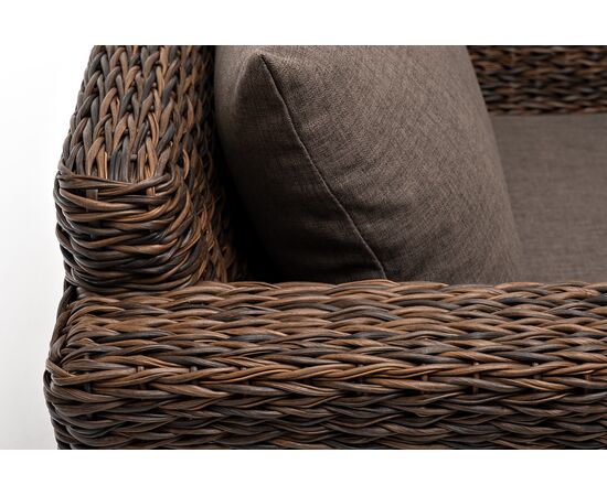 "Капучино" кресло из искусственного ротанга (гиацинт), цвет коричневый, изображение 10 | Интернет магазин мебели и декора LifeDekor