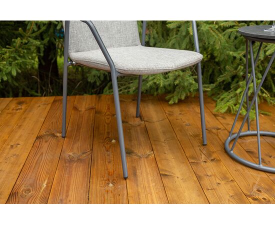 "Марокко" стул из текстилена nanotex, алюминиевый каркас, цвет серый, изображение 9 | Интернет магазин мебели и декора LifeDekor