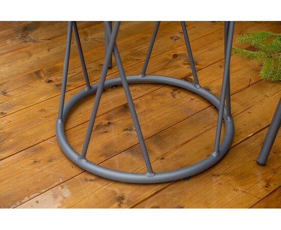 "Марокко" кофейный комплект из алюминия, цвет темно-серый, изображение 13 | Интернет магазин мебели и декора LifeDekor