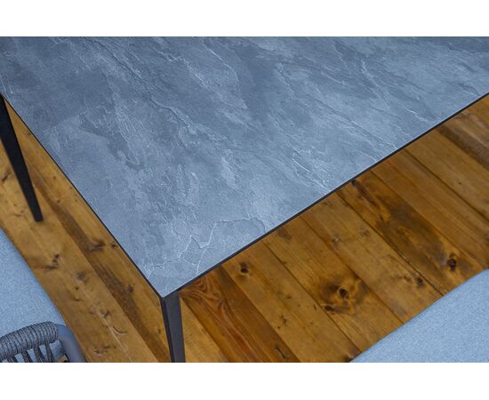 "Романо" обеденная группа на 6 персон, каркас темно-серый, роуп темно-серый, изображение 11 | Интернет магазин мебели и декора LifeDekor