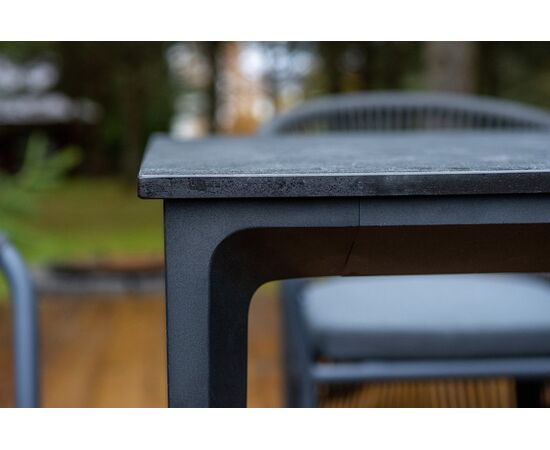 "Романо" обеденная группа на 6 персон, каркас темно-серый, роуп темно-серый, изображение 12 | Интернет магазин мебели и декора LifeDekor