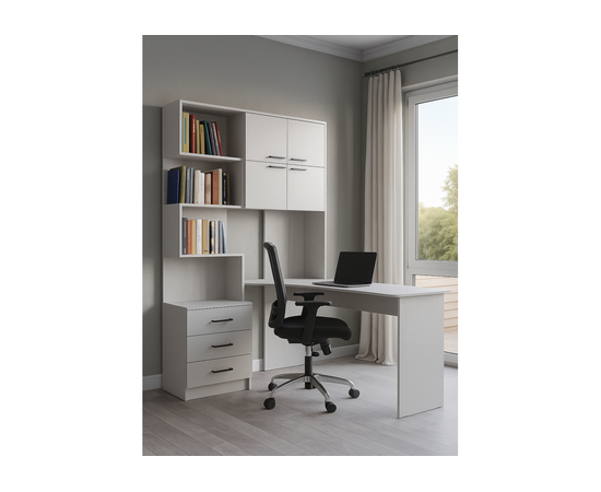 Компьютерный стол Эльброни правый белый, изображение 2 | Интернет магазин мебели и декора LifeDekor