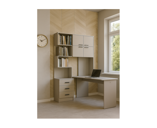 Компьютерный стол Эльброни правый кашемир, изображение 2 | Интернет магазин мебели и декора LifeDekor