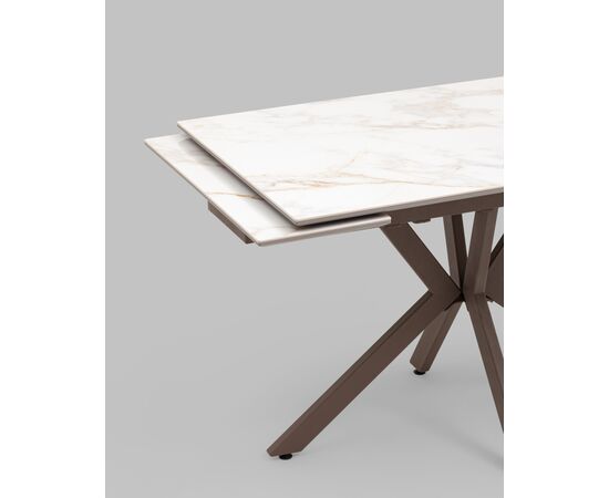Стол раскладной Marmer 120-180*80*76 керамика капучино, изображение 8 | Интернет магазин мебели и декора LifeDekor