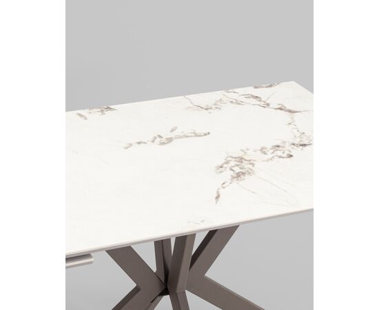 Стол раскладной Marmer 120-180*80*76 керамика капучино, изображение 9 | Интернет магазин мебели и декора LifeDekor