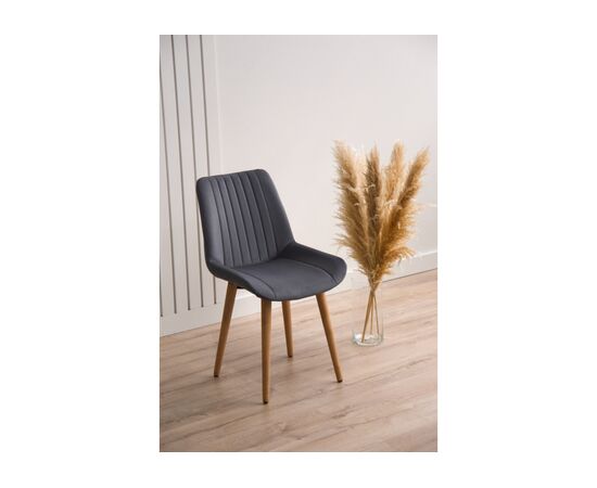 Стул деревянный Седа 360 темно-серый (zd 995) / светлое дерево np, изображение 2 | Интернет магазин мебели и декора LifeDekor