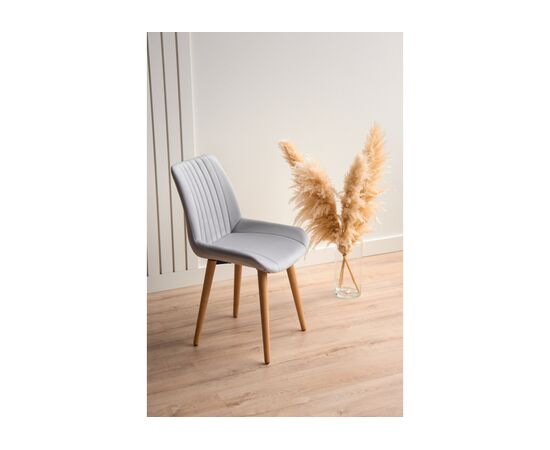 Стул деревянный Седа 360 светло-серый (zd 960) / светлое дерево np, изображение 3 | Интернет магазин мебели и декора LifeDekor