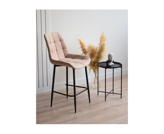 Барный стул Челси 360 бежевый (zd 210) / черный np, изображение 2 | Интернет магазин мебели и декора LifeDekor
