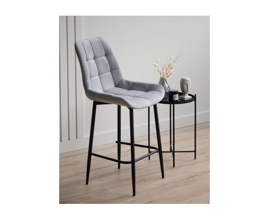 Барный стул Челси 360 светло-серый (zd 960) / черный np, изображение 3 | Интернет магазин мебели и декора LifeDekor