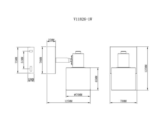 Спот Moderli V11826-1W Malet, изображение 3 | Интернет магазин мебели и декора LifeDekor