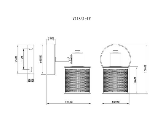 Спот Moderli V11831-1W Suspent, изображение 3 | Интернет магазин мебели и декора LifeDekor
