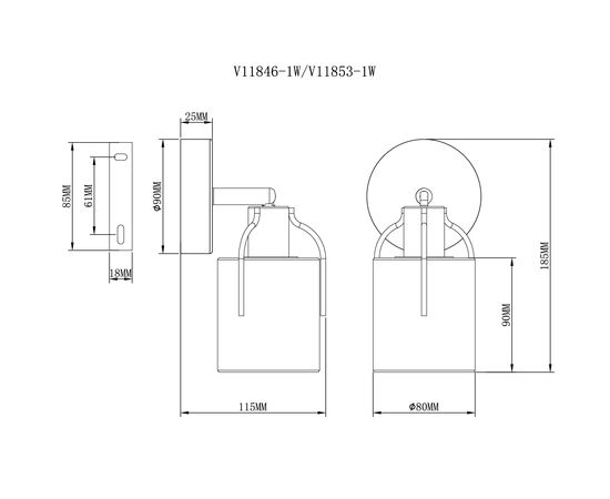 Спот Moderli V11846-1W Inari, изображение 3 | Интернет магазин мебели и декора LifeDekor
