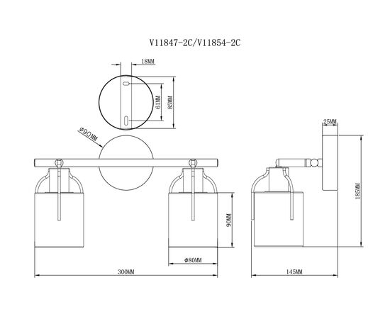 Спот Moderli V11847-2C Inari, изображение 3 | Интернет магазин мебели и декора LifeDekor
