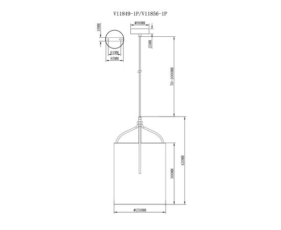 Светильник подвесной Moderli V11849-1P Inari, изображение 3 | Интернет магазин мебели и декора LifeDekor