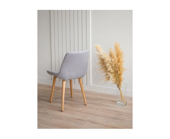 Стул деревянный Челси 360 светло-серый (zd 960) / светлое дерево np, изображение 10 | Интернет магазин мебели и декора LifeDekor