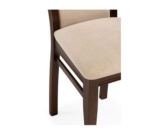 Стул деревянный Давиано велюр тедди 008 / орех темный, изображение 6 | Интернет магазин мебели и декора LifeDekor