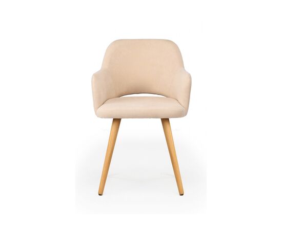 Стул деревянный Эолин 360 бежевый (glory 03) / светлое дерево, изображение 3 | Интернет магазин мебели и декора LifeDekor