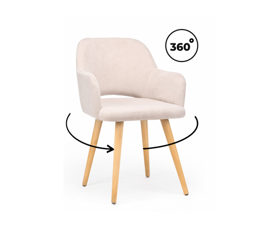 Стул деревянный Эолин 360 латте (glory 10) / светлое дерево | Интернет магазин мебели и декора LifeDekor