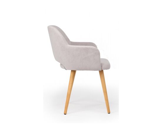 Стул деревянный Эолин 360  светло-серый (glory 36) / светлое дерево, изображение 3 | Интернет магазин мебели и декора LifeDekor