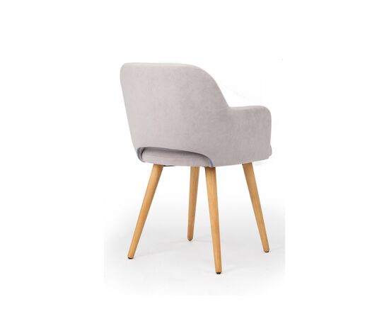 Стул деревянный Эолин 360  светло-серый (glory 36) / светлое дерево, изображение 5 | Интернет магазин мебели и декора LifeDekor