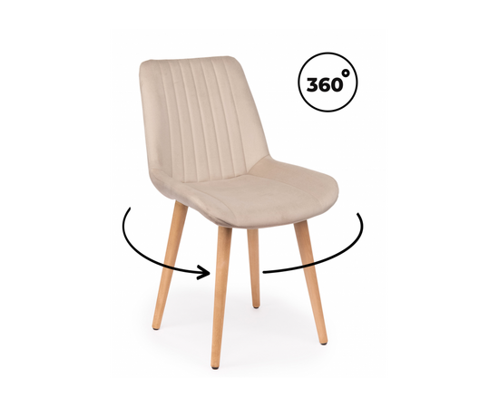 Стул деревянный Седа 360 бежевый (zd 210) / светлое дерево np | Интернет магазин мебели и декора LifeDekor