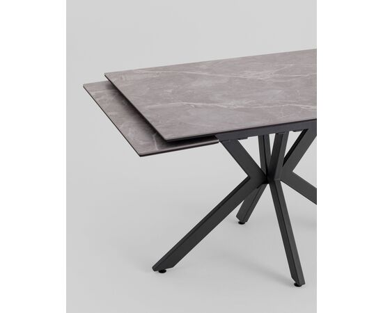 Стол раскладной Marmer 120-180*80*76 керамика антрацит, изображение 9 | Интернет магазин мебели и декора LifeDekor