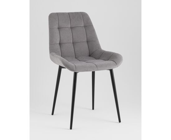Стул Флекс Original велюр серый 4 шт., изображение 2 | Интернет магазин мебели и декора LifeDekor