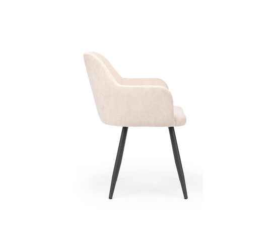 Стул на металлокаркасе Инфини латте (ocean 003) /  черный, изображение 2 | Интернет магазин мебели и декора LifeDekor