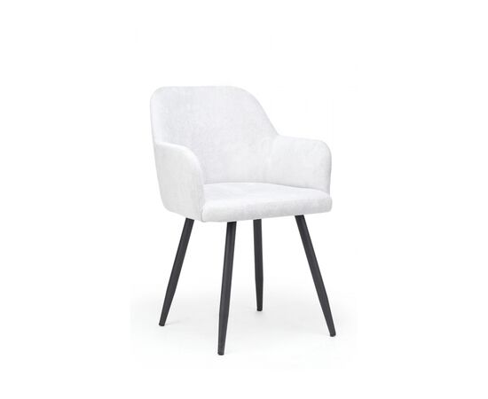 Стул на металлокаркасе Инфини светло-серый (ocean 021) / черный | Интернет магазин мебели и декора LifeDekor