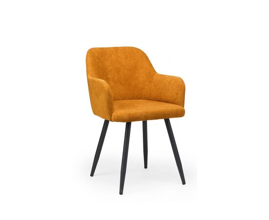 Стул на металлокаркасе Инфини терракота (ocean 015) / черный | Интернет магазин мебели и декора LifeDekor