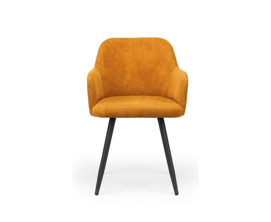 Стул на металлокаркасе Инфини терракота (ocean 015) / черный, изображение 2 | Интернет магазин мебели и декора LifeDekor